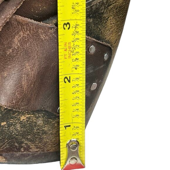 Freebird By Steven Phlow Brown Distressed Harness Western Ankle Boot Size US 6 - Picture 12 of 12